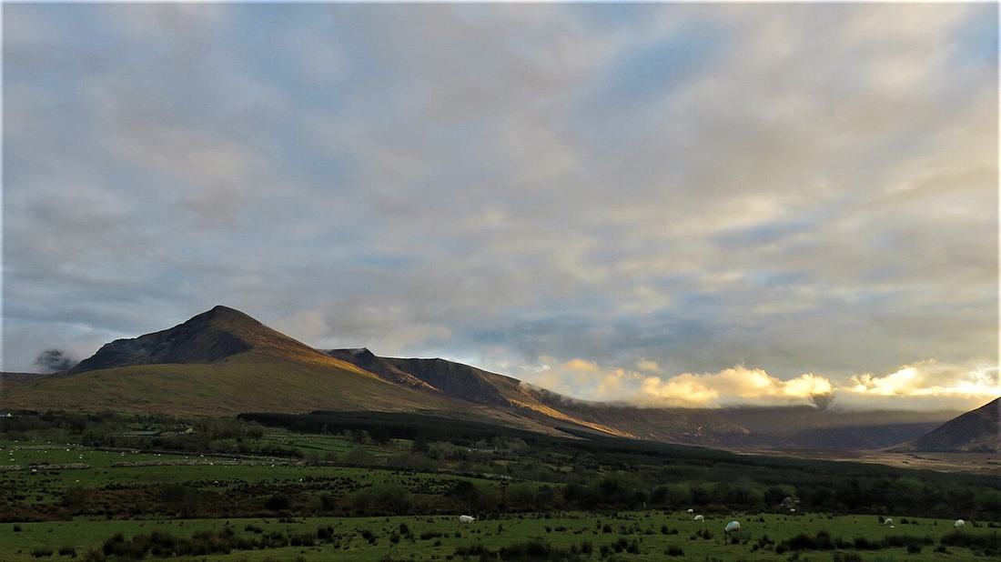 Sunset over the countryside