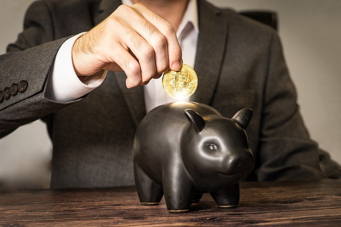 A piggy bank on a shelf